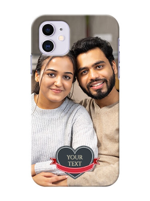 Custom Iphone 11 mobile back covers online: Just Married Couple Design