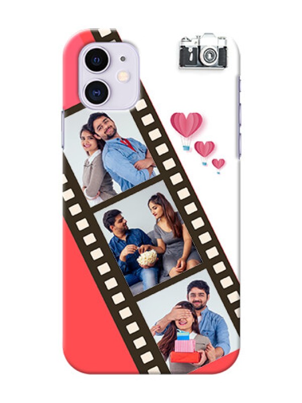 Custom Iphone 11 custom phone covers: 3 Image Holder with Film Reel