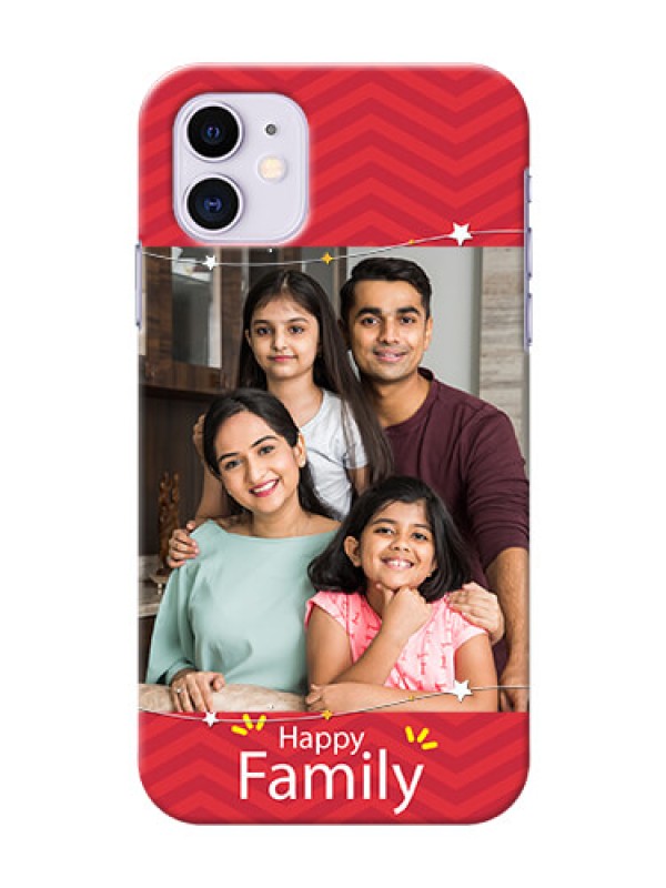 Custom Iphone 11 customized phone cases: Happy Family Design