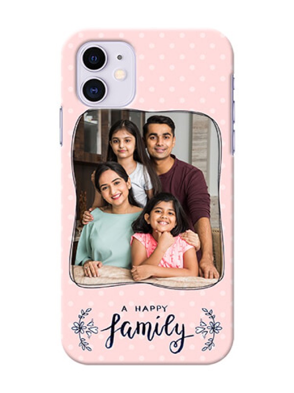 Custom Iphone 11 Personalized Phone Cases: Family with Dots Design