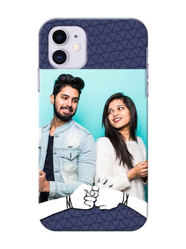 Custom Iphone 11 Mobile Covers Online with Best Friends Design  