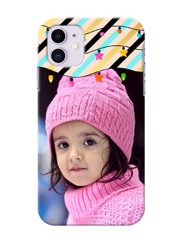 Custom Iphone 11 Personalized Mobile Covers: Lights Hanging Design