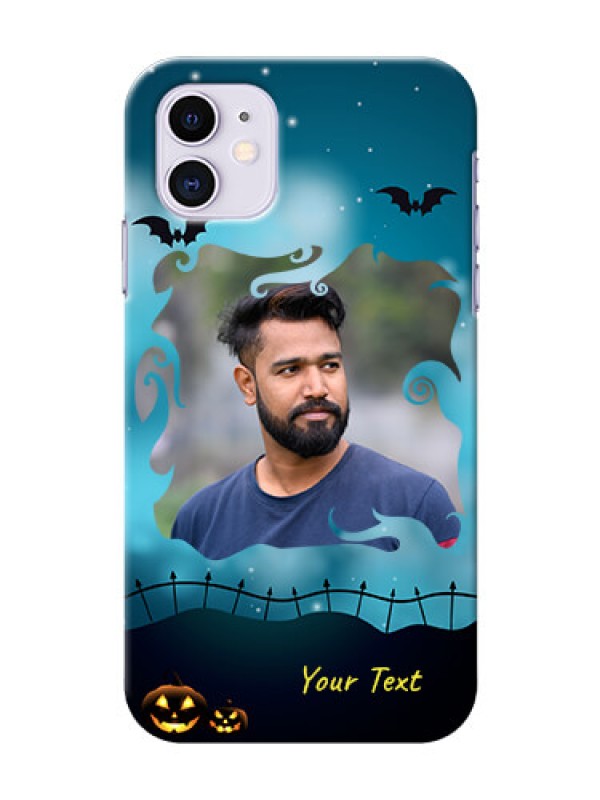 Custom Iphone 11 Personalised Phone Cases: Halloween frame design