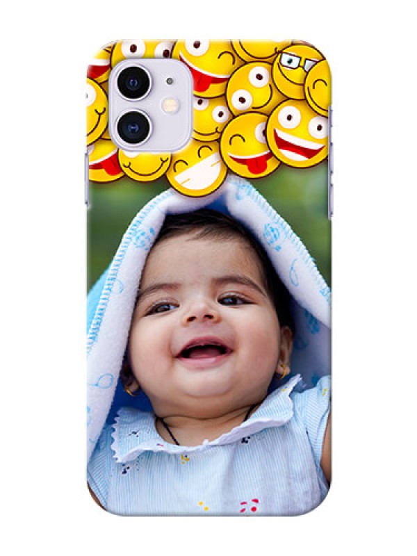 Custom Iphone 11 Custom Phone Cases with Smiley Emoji Design