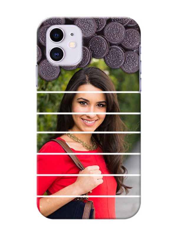 Custom Iphone 11 Custom Mobile Covers with Oreo Biscuit Design