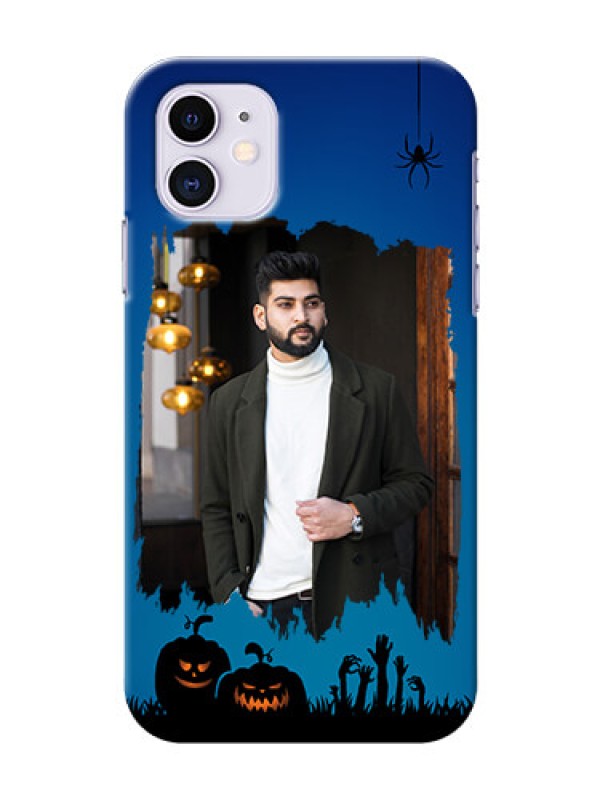 Custom Iphone 11 mobile cases online with pro Halloween design 