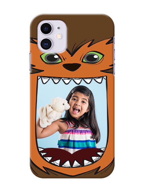 Custom Iphone 11 Phone Covers: Owl Monster Back Case Design