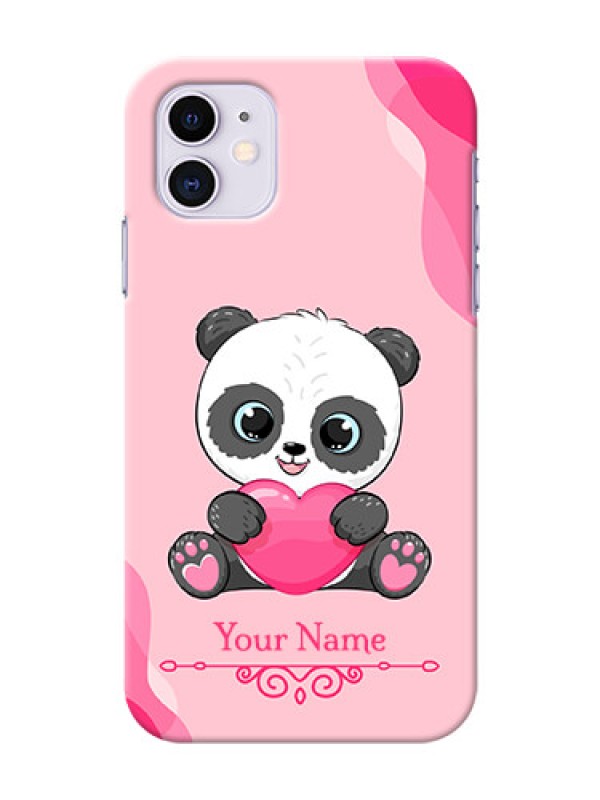 Custom iPhone 11 Mobile Back Covers: Cute Panda Design