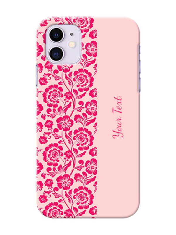 Custom iPhone 11 Phone Back Covers: Attractive Floral Pattern Design