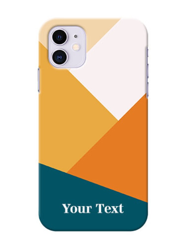 Custom iPhone 11 Custom Phone Cases: Stacked Multi-colour Design