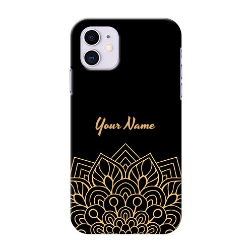 Buy iPhone 11 Back Covers Golden mandala Design
