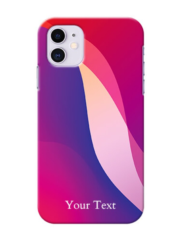 Custom iPhone 11 Mobile Back Covers: Digital abstract Overlap Design