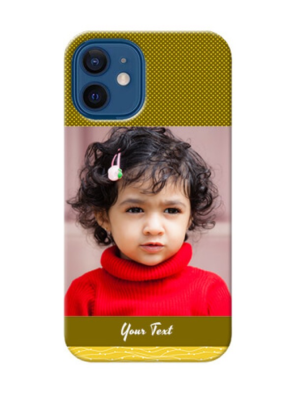 Custom iPhone 12 Mini custom mobile back covers: Simple Green Color Design