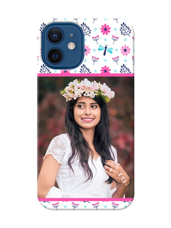 Custom iPhone 12 Mini Mobile Covers: Colorful Flower Design