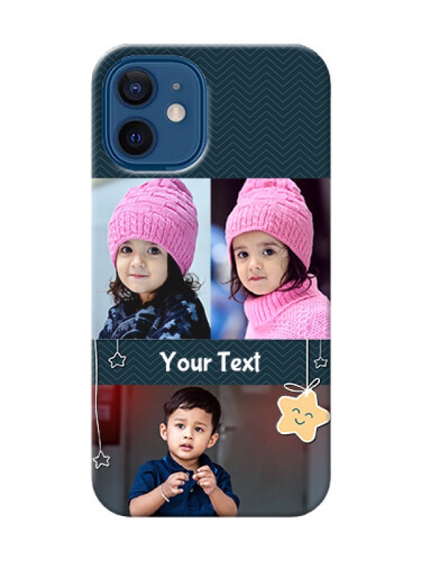 Custom iPhone 12 Mini Mobile Back Covers Online: Hanging Stars Design
