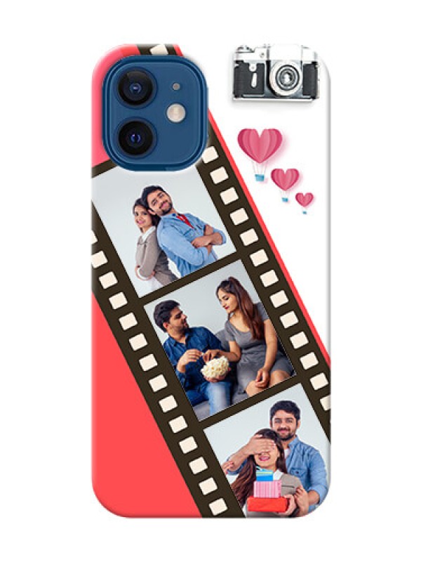 Custom iPhone 12 Mini custom phone covers: 3 Image Holder with Film Reel