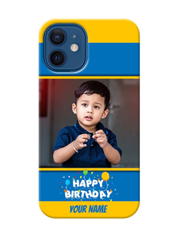 Custom iPhone 12 Mini Mobile Back Covers Online: Birthday Wishes Design