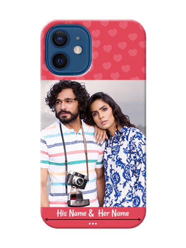 Custom iPhone 12 Mini Mobile Cases: Simple Love Design