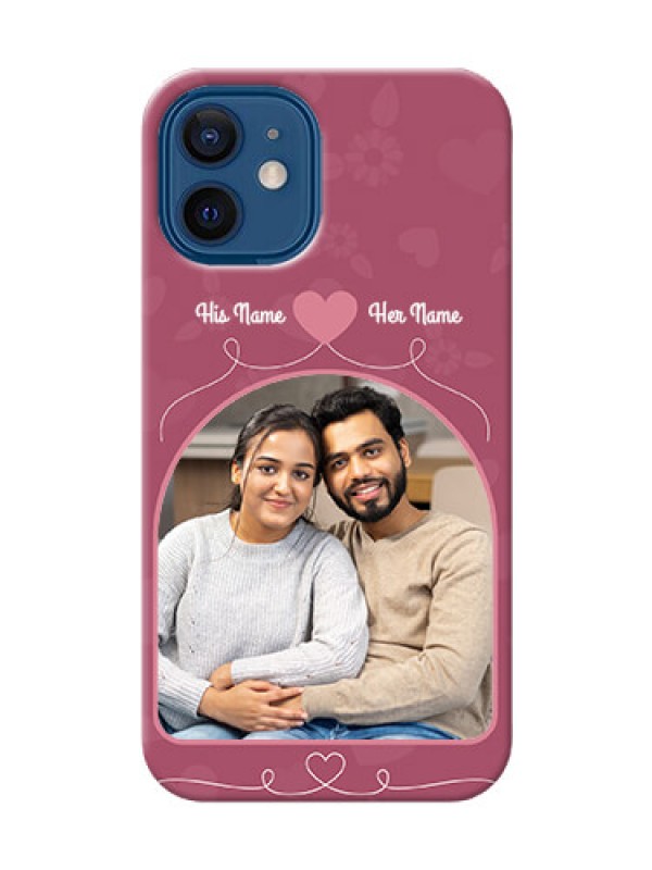 Custom iPhone 12 Mini mobile phone covers: Love Floral Design