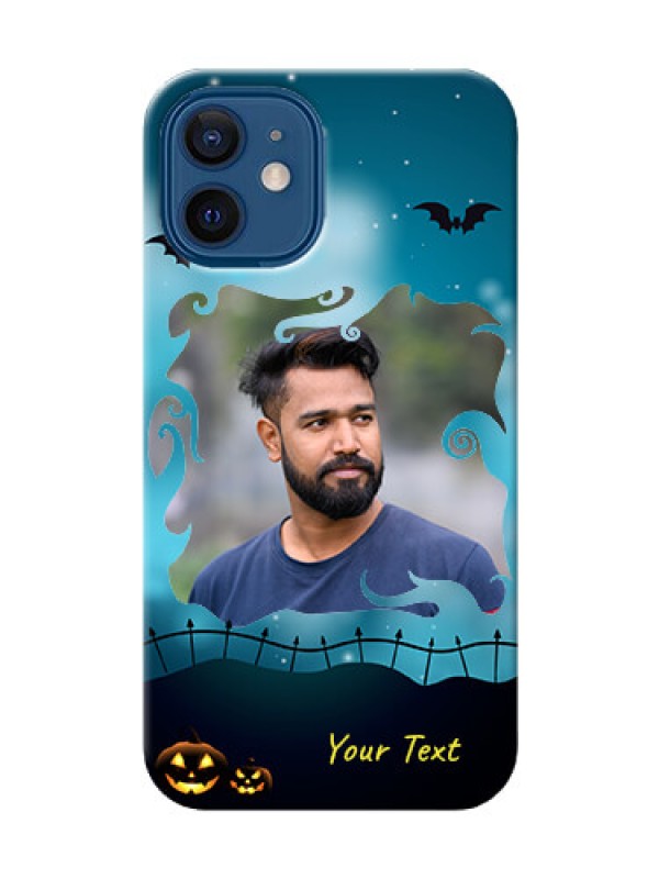Custom iPhone 12 Mini Personalised Phone Cases: Halloween frame design