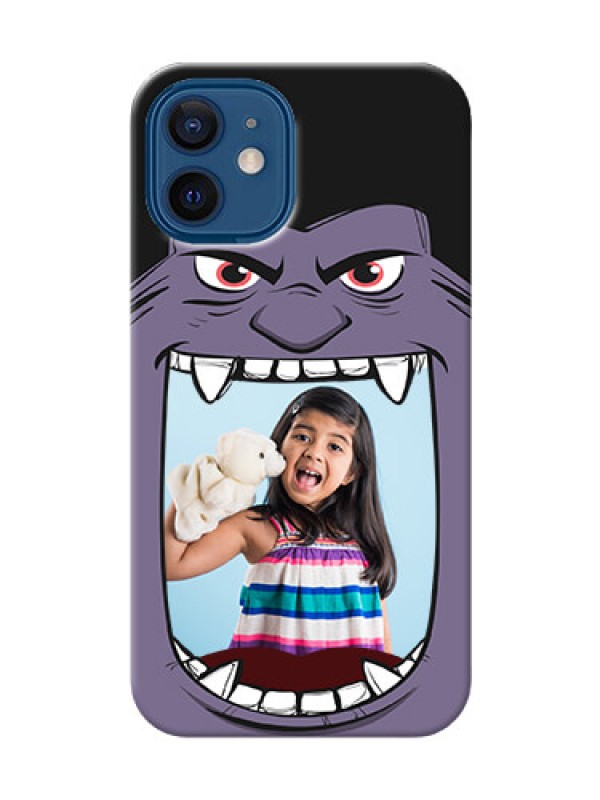 Custom iPhone 12 Mini Personalised Phone Covers: Angry Monster Design
