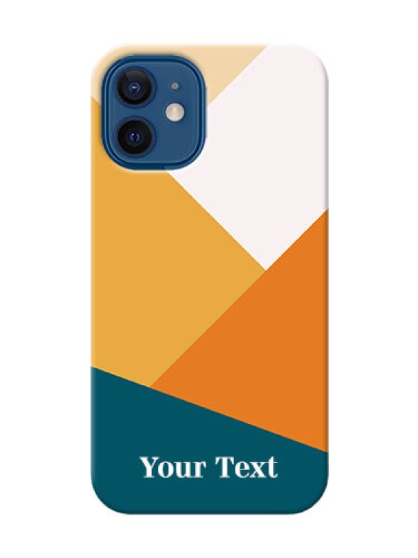 Custom iPhone 12 Mini Custom Phone Cases: Stacked Multi-colour Design