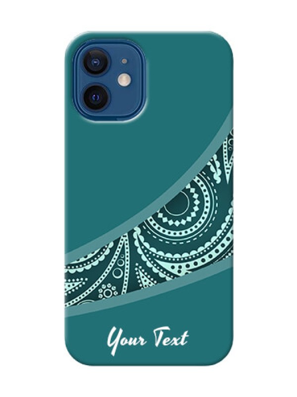 Custom iPhone 12 Mini Custom Phone Covers: semi visible floral Design