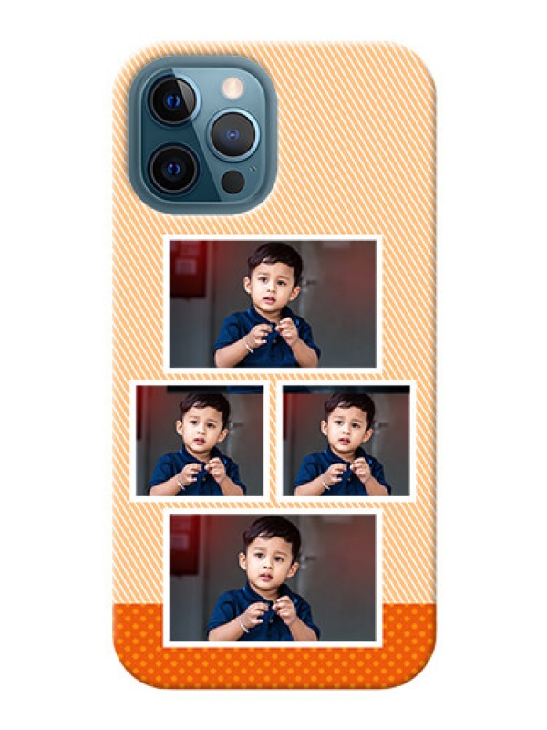 Custom iPhone 12 Pro Max Mobile Back Covers: Bulk Photos Upload Design