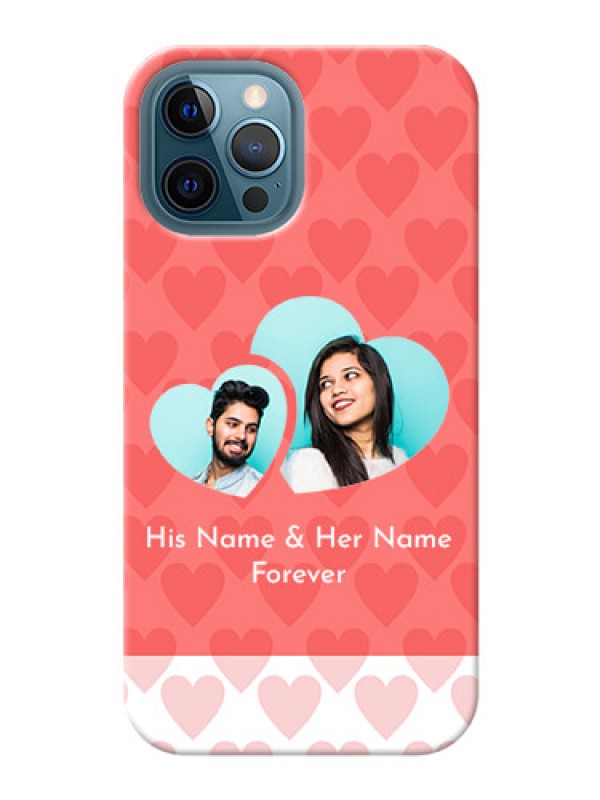 Custom iPhone 12 Pro Max personalized phone covers: Couple Pic Upload Design