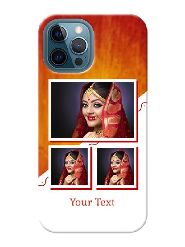 Custom iPhone 12 Pro Max Personalised Phone Cases: Wedding Memories Design  