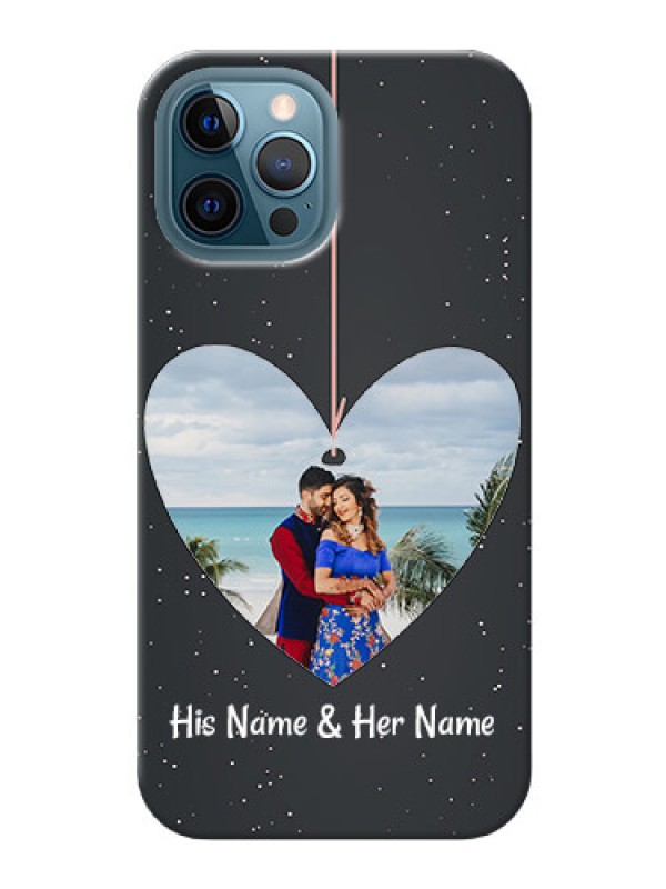 Custom iPhone 12 Pro Max custom phone cases: Hanging Heart Design