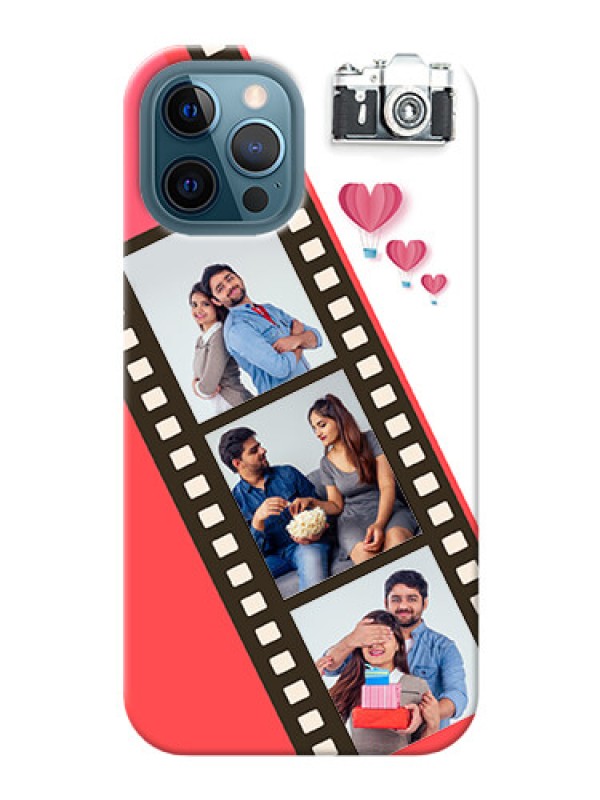 Custom iPhone 12 Pro Max custom phone covers: 3 Image Holder with Film Reel