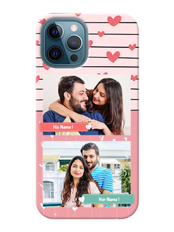 Custom iPhone 12 Pro Max custom mobile covers: Photo with Heart Design