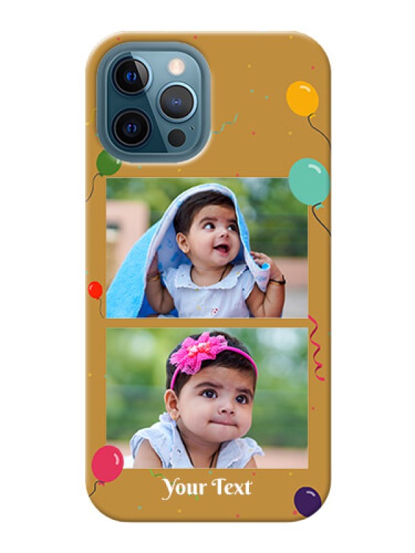 Custom iPhone 12 Pro Max Phone Covers: Image Holder with Birthday Celebrations Design