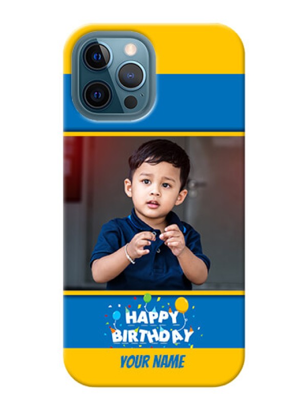 Custom iPhone 12 Pro Max Mobile Back Covers Online: Birthday Wishes Design