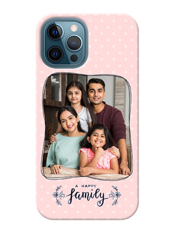 Custom iPhone 12 Pro Max Personalized Phone Cases: Family with Dots Design