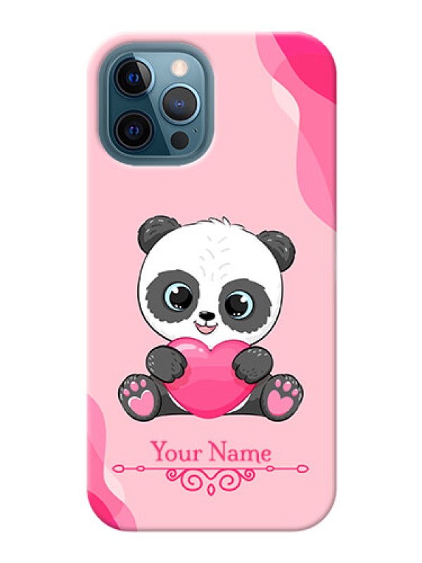 Custom iPhone 12 Pro Max Mobile Back Covers: Cute Panda Design