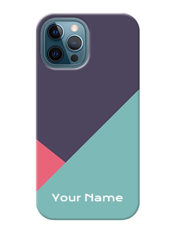 Custom iPhone 12 Pro Max Custom Phone Cases: Tri Color abstract Design
