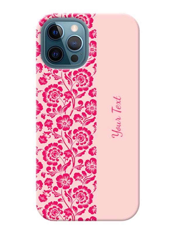 Custom iPhone 12 Pro Max Phone Back Covers: Attractive Floral Pattern Design
