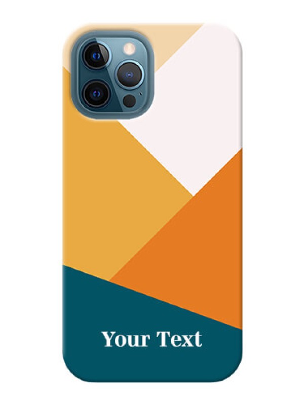 Custom iPhone 12 Pro Max Custom Phone Cases: Stacked Multi-colour Design