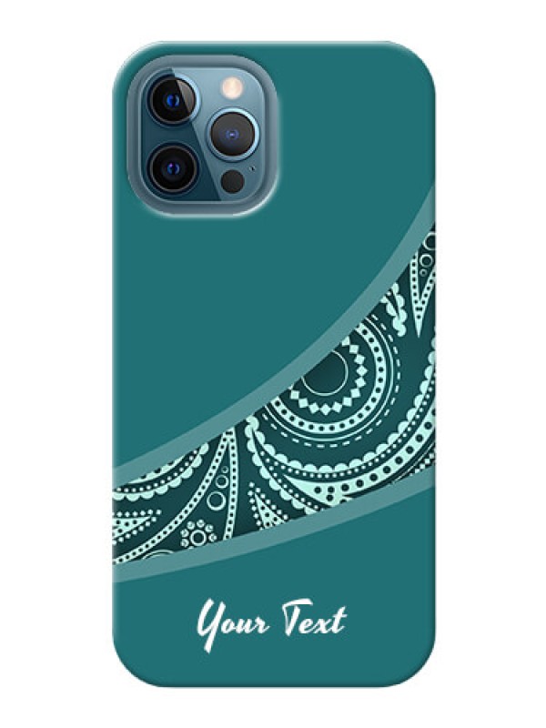 Custom iPhone 12 Pro Max Custom Phone Covers: semi visible floral Design
