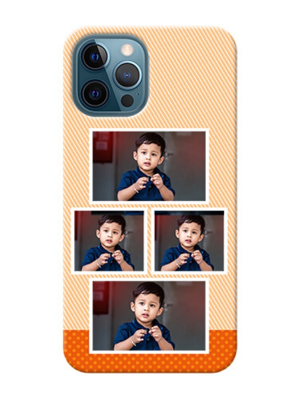 Custom iPhone 12 Pro Mobile Back Covers: Bulk Photos Upload Design