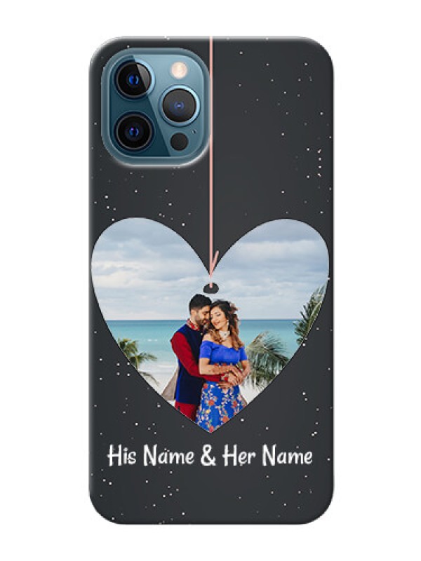 Custom iPhone 12 Pro custom phone cases: Hanging Heart Design
