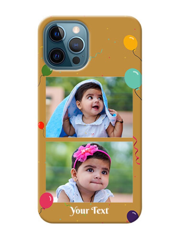 Custom iPhone 12 Pro Phone Covers: Image Holder with Birthday Celebrations Design