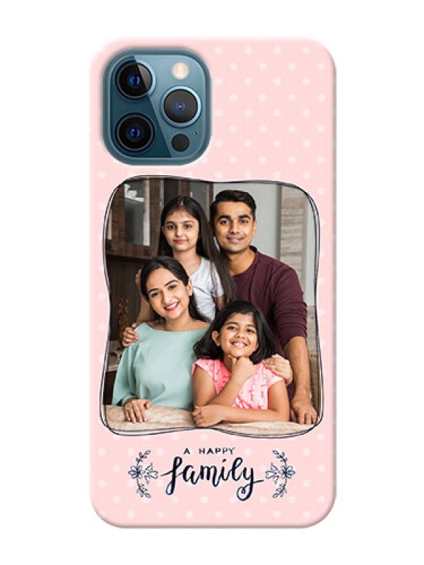 Custom iPhone 12 Pro Personalized Phone Cases: Family with Dots Design