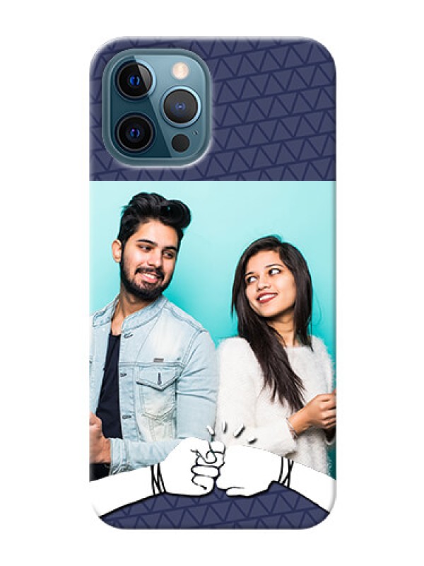 Custom iPhone 12 Pro Mobile Covers Online with Best Friends Design  