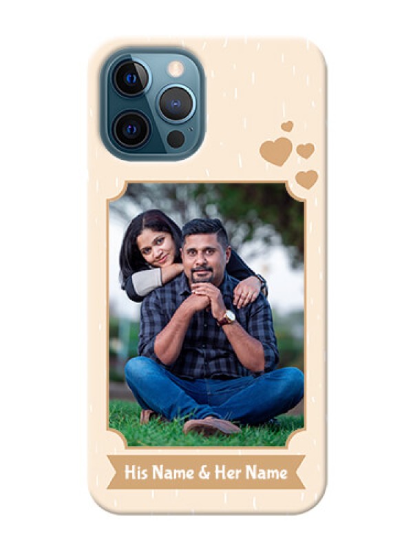 Custom iPhone 12 Pro mobile phone cases with confetti love design 