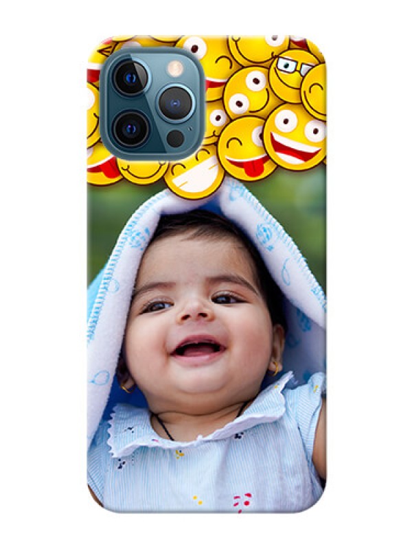 Custom iPhone 12 Pro Custom Phone Cases with Smiley Emoji Design