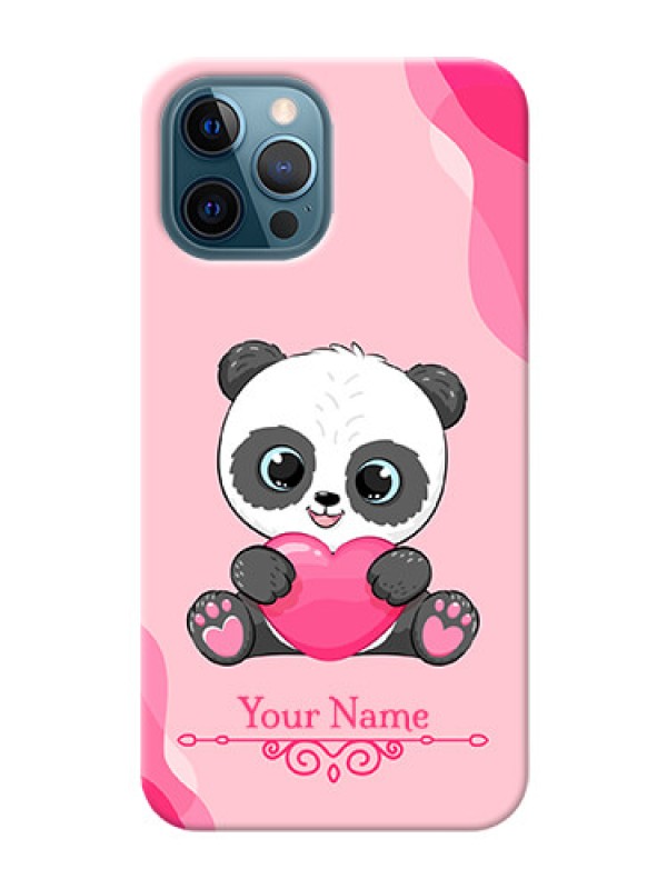 Custom iPhone 12 Pro Mobile Back Covers: Cute Panda Design