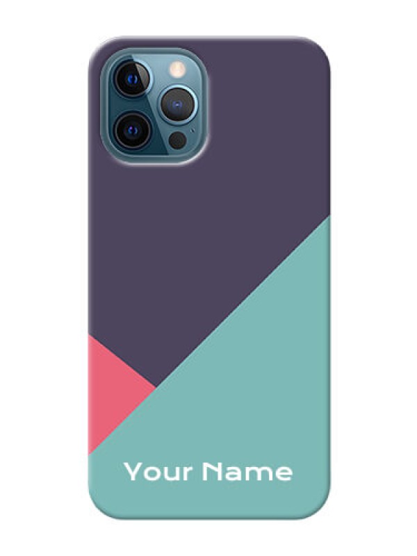 Custom iPhone 12 Pro Custom Phone Cases: Tri Color abstract Design